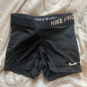 nike pro black spandex (size small)